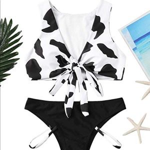 NWT. Cow Print Women’s Swimsuit
